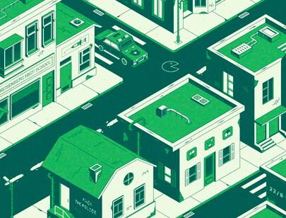 Amazing Isometric illustration styles - 420 CITY illustration