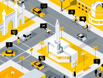 Amazing Isometric illustration styles - Be-Street Smart Glendale illustration