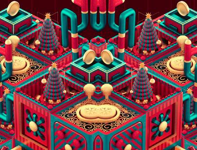 Amazing Isometric illustration styles - FESTIVE-ART