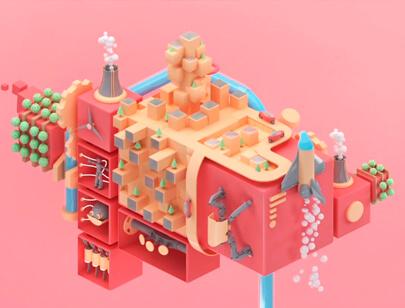 Amazing Isometric illustration styles - Future-Worlds