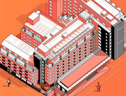 Amazing Isometric illustration styles - London SPECTRUM Map illustration