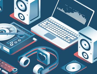 Amazing Isometric illustration styles - Music-Production-Illustration